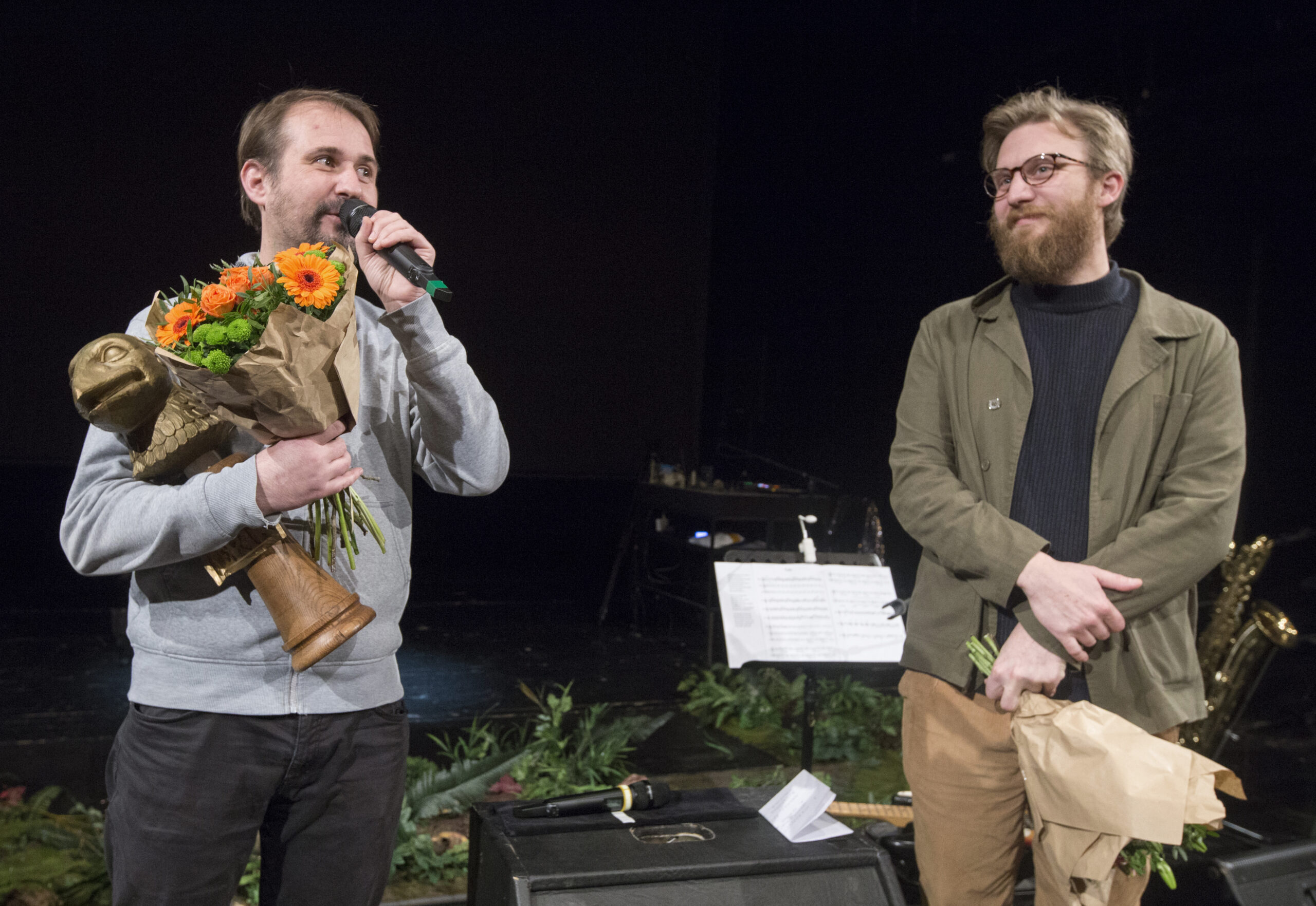 Jakub Vašíček, režisér a Karel Czech, scénograf (foto: Irena Vodáková)