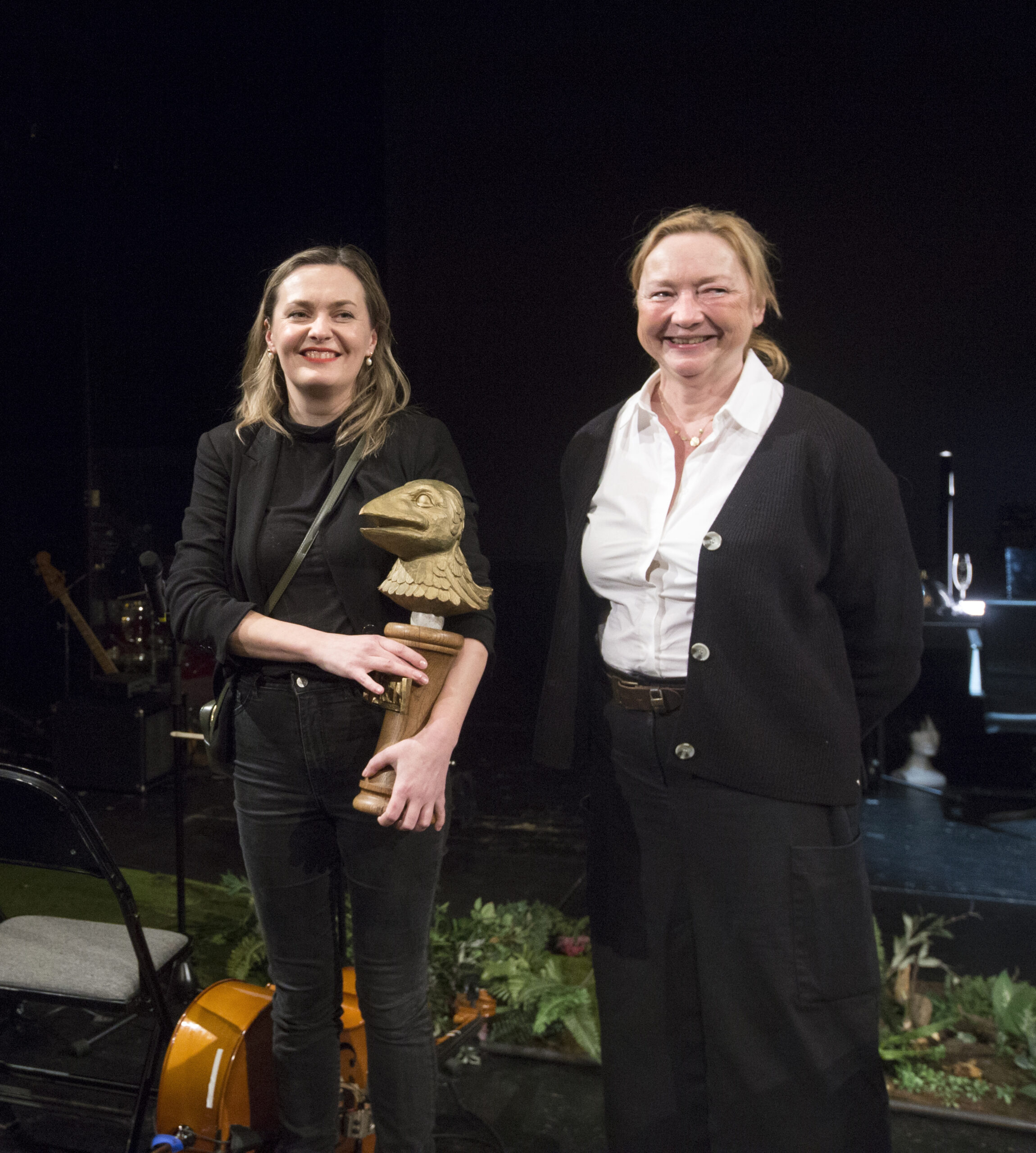 Iva Kopecká, dramaturgyně divadla MInor Praha a Simona Chalupová, předsedkyně Českého střediska UNIMA (foto Irena Vodáková)