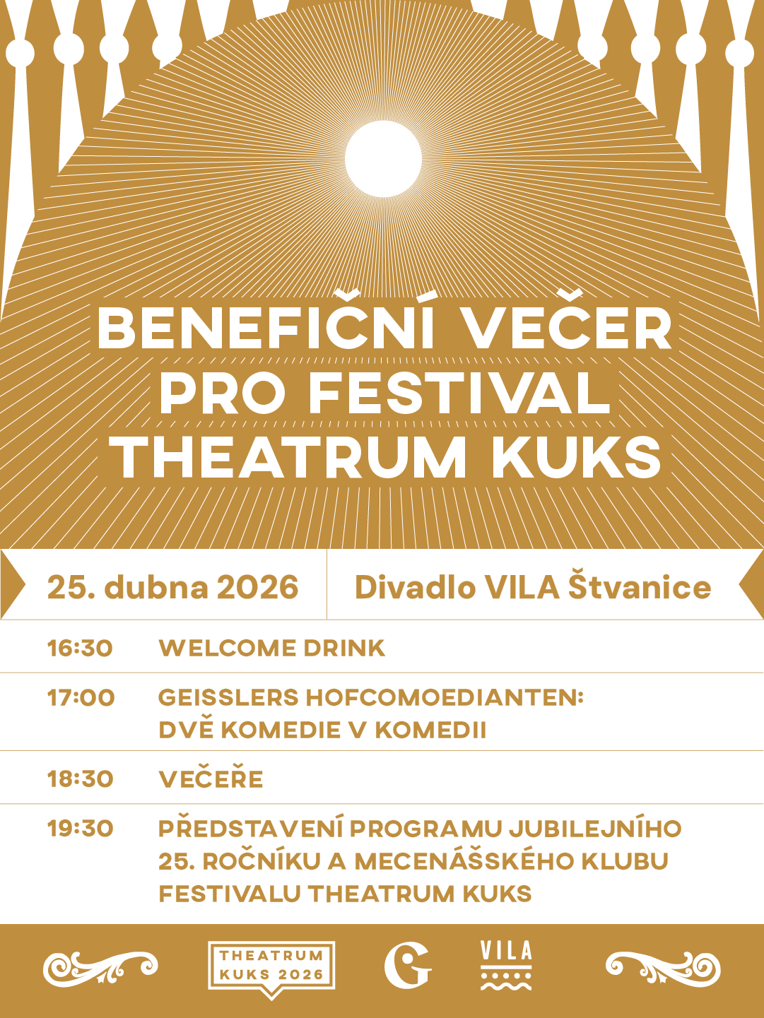 Benefiční večer pro festival THEATRUM KUKS